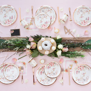 Woodland Creatures Baby Shower | Stunning Real Rose Gold Foil | Serves 16